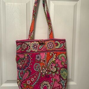 Vintage Vera Bradley Colorful Vera Bradley "Pink Swirls" Tote